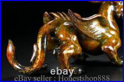 10 Antique Chinese Shang Dynasty Hetian Jade Nephrite Dragon Wing Statue