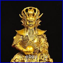 10'' brass sculpture chinese fengshui decor blessing good fortune Dragon King