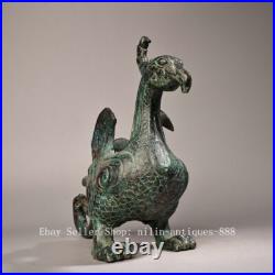 11 Old Chinese Dynasty Bronze Ware Feng Shui Dragon Phoenix Beast Animal Statue 11 Old Chinese Dynasty Bronze Ware Feng Shui Dragon Phoenix Beast Animal Statue