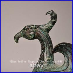 11 Old Chinese Dynasty Bronze Ware Feng Shui Dragon Phoenix Beast Animal Statue 11 Old Chinese Dynasty Bronze Ware Feng Shui Dragon Phoenix Beast Animal Statue