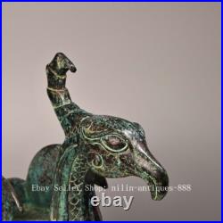 11 Old Chinese Dynasty Bronze Ware Feng Shui Dragon Phoenix Beast Animal Statue 11 Old Chinese Dynasty Bronze Ware Feng Shui Dragon Phoenix Beast Animal Statue