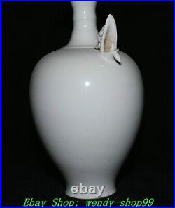 13 Old Chinese Song Dynasty Ding Kiln Porcelain Dragon Beast Head Bottle Vase