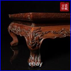 14.5 Exquisite Chinese old antique dragon Rosewood small tea table