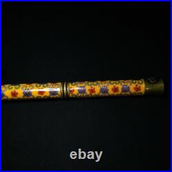 16.5 Inch Chinese Brass Cloisonne Carving Inlay Dragon Eagle Flower Tobacco Pipe 16.5 Inch Chinese Brass Cloisonne Carving Inlay Dragon Eagle Flower Tobacco Pipe