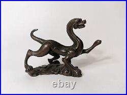 18/19th century CHINESE bronze cast figures tiger Dragon