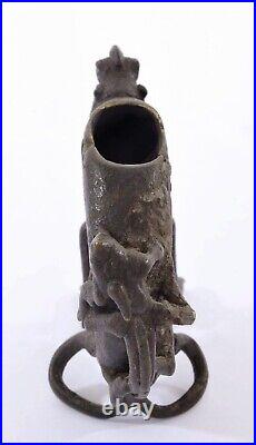 19th Century Chinese Bronze Dragon & Phoenix Scholar Water Dropper AS IS