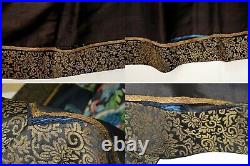 19th Century Chinese Kesi Kossu Silk Embroidery Half Skirt Dragon AS IS