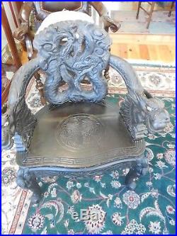 19th Century Hand Carved CHINESE'DRAGON' CHAIR