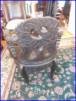 19th Century Hand Carved CHINESE'DRAGON' CHAIR