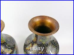 19th century Qing dynasty Chinese Cloisonne dragon vases a paire