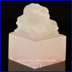 2.7 Old Chinese Tianhuang Shoushan Stone Dragon Beast Word Seal Stamp Signet 2.7 Old Chinese Tianhuang Shoushan Stone Dragon Beast Word Seal Stamp Signet