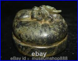 2 Rare Old Chinese Bronze Ware Dynasty Palace Unicorn Dragon Beast Statue