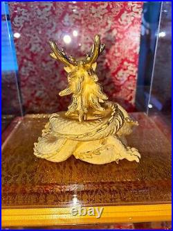 24k Gold Chinese Zodiac Dragon Statue in Case Red Box 1138 Grams