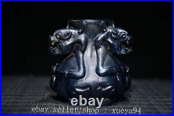 3.1 Old Chinese Coloured Glaze Dynasty Dragon Beast Incense Burner Censer