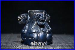 3.1 Old Chinese Coloured Glaze Dynasty Dragon Beast Incense Burner Censer