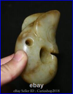 3.2 Old Chinese Hongshan Culture Hetian Jade Carving Pig Dragon Pendant Amulet 3.2 Old Chinese Hongshan Culture Hetian Jade Carving Pig Dragon Pendant Amulet