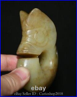 3.2 Old Chinese Hongshan Culture Hetian Jade Carving Pig Dragon Pendant Amulet 3.2 Old Chinese Hongshan Culture Hetian Jade Carving Pig Dragon Pendant Amulet