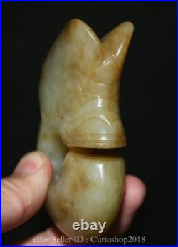 3.2 Old Chinese Hongshan Culture Hetian Jade Carving Pig Dragon Pendant Amulet 3.2 Old Chinese Hongshan Culture Hetian Jade Carving Pig Dragon Pendant Amulet
