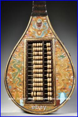 31 Old Chinese Wood Lacquerware Gilt Feng Shui Dragon Beast Pipa Abacus Statue 31 Old Chinese Wood Lacquerware Gilt Feng Shui Dragon Beast Pipa Abacus Statue