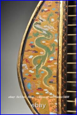 31 Old Chinese Wood Lacquerware Gilt Feng Shui Dragon Beast Pipa Abacus Statue 31 Old Chinese Wood Lacquerware Gilt Feng Shui Dragon Beast Pipa Abacus Statue