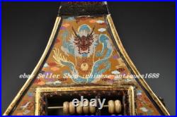 31 Old Chinese Wood Lacquerware Gilt Feng Shui Dragon Beast Pipa Abacus Statue 31 Old Chinese Wood Lacquerware Gilt Feng Shui Dragon Beast Pipa Abacus Statue