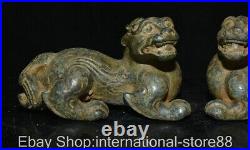 4.6 Old Chinese Bronze Ware Dynasty Palace Pixiu Dragon Auspicious Beast Statue