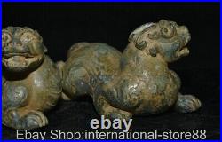 4.6 Old Chinese Bronze Ware Dynasty Palace Pixiu Dragon Auspicious Beast Statue