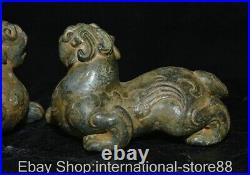 4.6 Old Chinese Bronze Ware Dynasty Palace Pixiu Dragon Auspicious Beast Statue