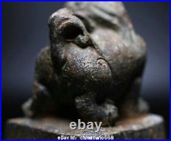 5.9CM Old Chinese Bronze Ware Dynasty Palace Pixiu Dragon Beast Seal Signet