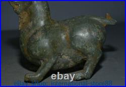 6 Rare Antique Chinese Bronze Ware Dynasty Place Dragon Beast Zun Sculpture