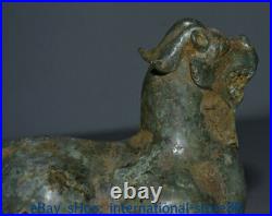 6 Rare Antique Chinese Bronze Ware Dynasty Place Dragon Beast Zun Sculpture