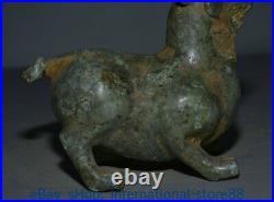 6 Rare Antique Chinese Bronze Ware Dynasty Place Dragon Beast Zun Sculpture