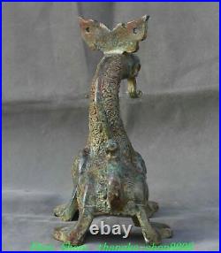 7.8Old China Spring Autumn Period Bronze Fengshui Dragon Beast Pixiu Statue