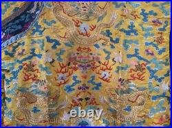 74Chinese Dynasty Palace silk Dragon Beast Pattern Emperor Clothing Dragon Robe