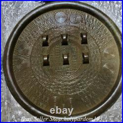 8.4 Rare Antique Chinese Bronze ware Korea 1-9 Dragon Button Copper mirror Set