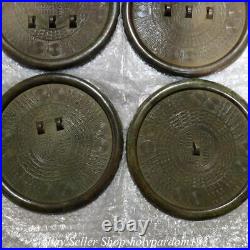8.4 Rare Antique Chinese Bronze ware Korea 1-9 Dragon Button Copper mirror Set