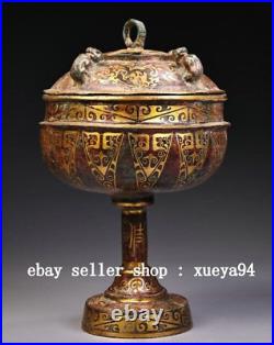 8 Antique Old Dynasty Bronze Ware Gold Dragon Pixiu Beast Incense Burner Censer 8 Antique Old Dynasty Bronze Ware Gold Dragon Pixiu Beast Incense Burner Censer