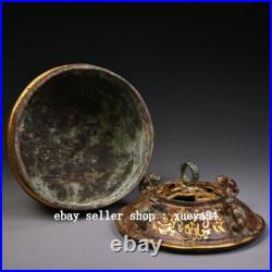 8 Antique Old Dynasty Bronze Ware Gold Dragon Pixiu Beast Incense Burner Censer 8 Antique Old Dynasty Bronze Ware Gold Dragon Pixiu Beast Incense Burner Censer