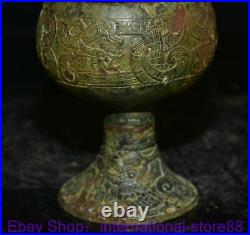 8 Rare Old Chinese Bronze Ware Dynasty Palace Dragon Beast Incense Burner