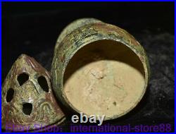 8 Rare Old Chinese Bronze Ware Dynasty Palace Dragon Beast Incense Burner