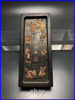 9.6'' Chinese Ancient Ink stick Calligraphy Tools Animal Dragon Ink stick