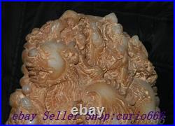 9 Chinese Dynasty Old Jade Carve Dragon Beast Eight Immortals 8 God Statue