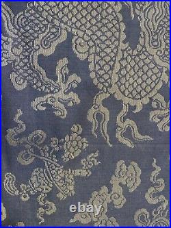 A Rare Antique Chinese Imperial Silk Brocade Five Claws Dragon Qing Dynasty