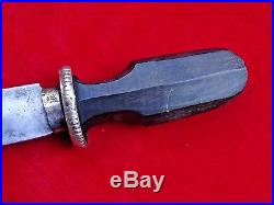 ANTIQUE BHUTANESE TIBETAN or CHINESE SILVER DAGGER HAND CHASED DRAGON