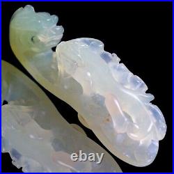 Absolutely Stunning Antique Chinese Carved Dragon Jadeite Belt Hook