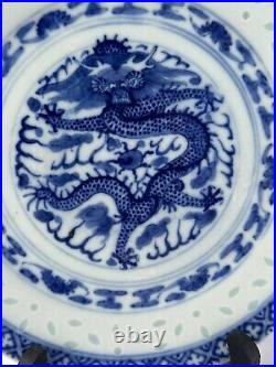 Ant Chinese Qing Rice Grain Dragon Set of 3 WAN YU Mark Hand Painted