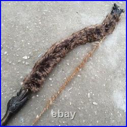 Antique Ancient Chinese dragon Wolf hair traditional bow