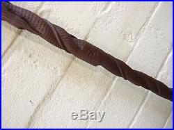 Antique Carved Wood Chinese Dragon Walking Stick / Cane 1920's