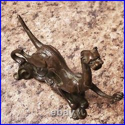 Antique Chinese Bronze Chilong Dragon Brush Rest