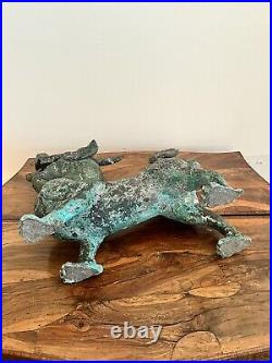 Antique Chinese Bronze Dragon Sculpture